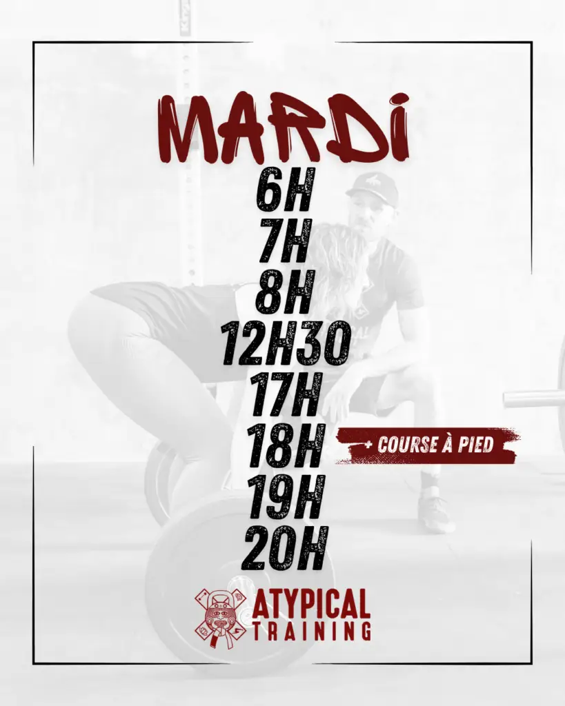 Planning mardi Cross training